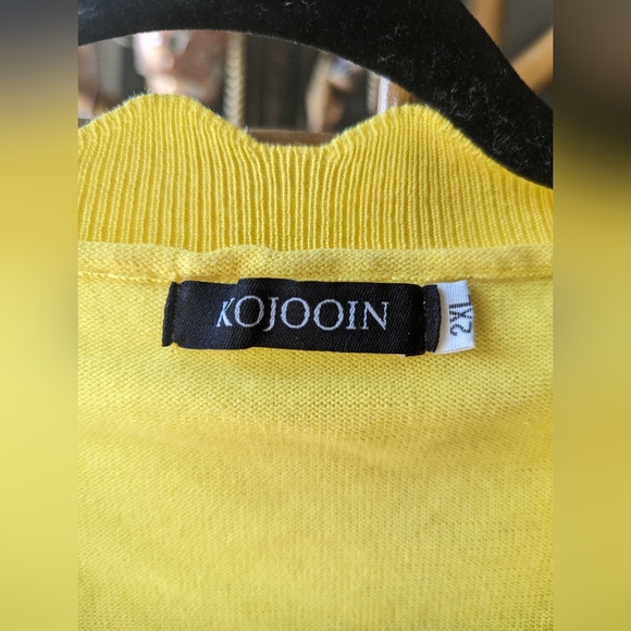 Yellow Ruffle Cardigan - Picture 2 of 4